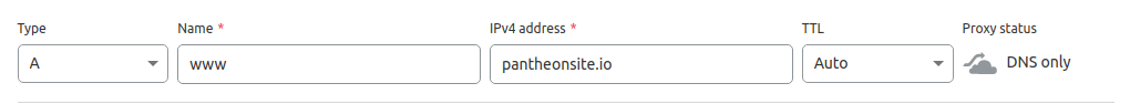 Example DNS only