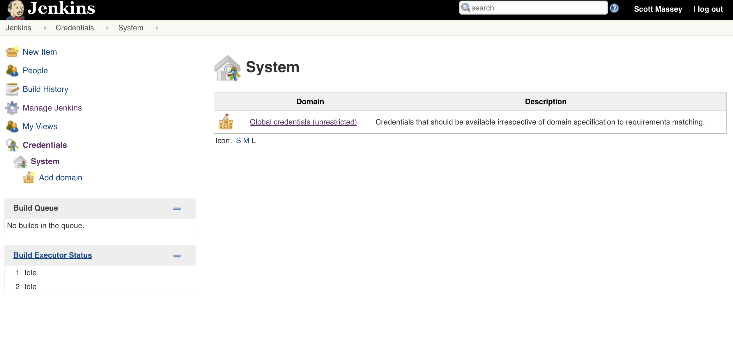 Credentials Page