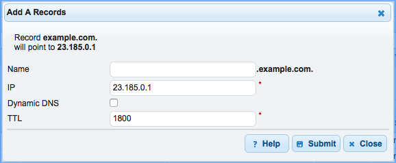 dns made easy a record