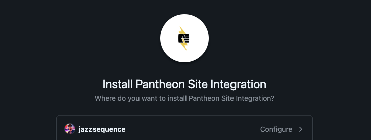 Configure existing app